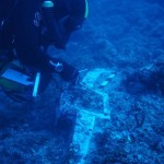 Restos del ancla recuperadaCrédito: Hellenic Ephorate of Underwater Antiquities and WHOI