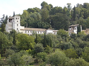 Vista del Generalife desde la Alhambra Crédito: Wikipedia Commons
