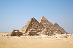Pirámides de Giza Crédito: Wikipedia Commons