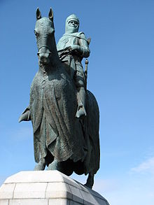 Estatua de Robert Bruce en Bannockburn Crédito: Wikimedia Commons