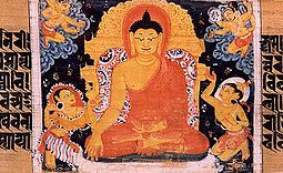 El Buda rodeado por los demonios de Mara.