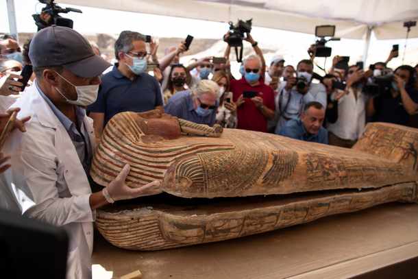 59 sarcófagos sellados en Saqqara