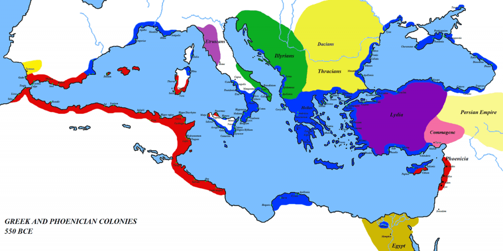 colonización griega durante la stasis de la Grecia arcaica