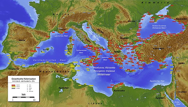 La colonización griega en época arcaica