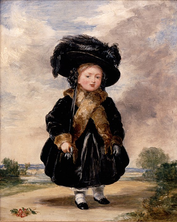 La reina Victoria de Inglaterra de pequeña