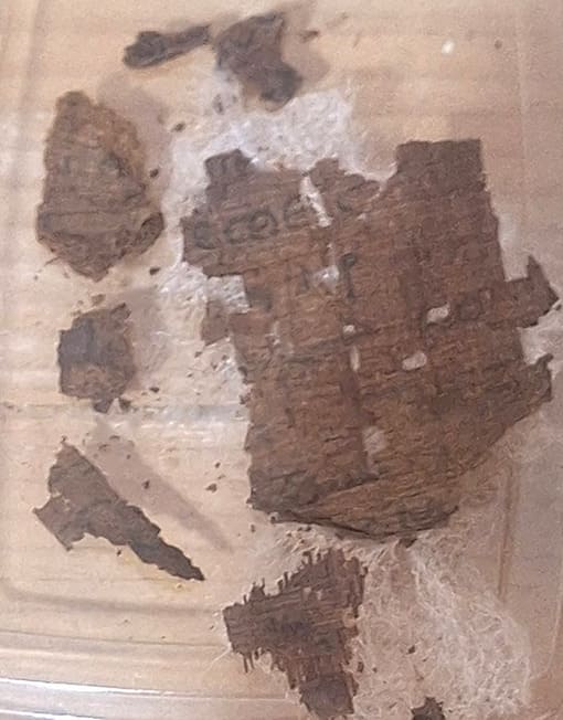 Fragmento del papiro