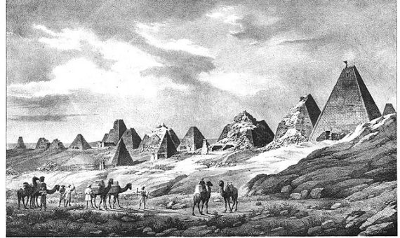 Pirámides perdidas de Nubia en 1821